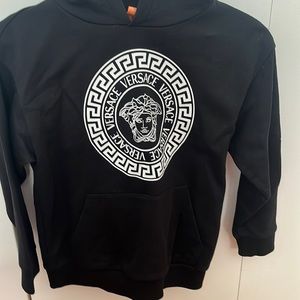 Kids Blacks Versace hoodie worn once